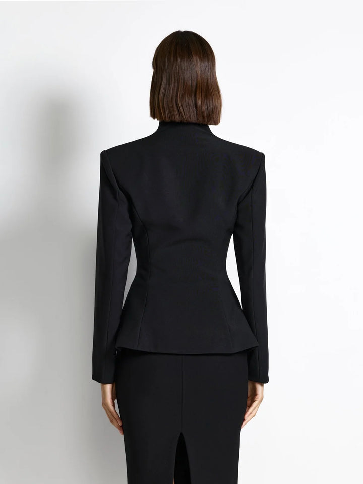 EFFIE KATS Womens Bowie Blazer in Black