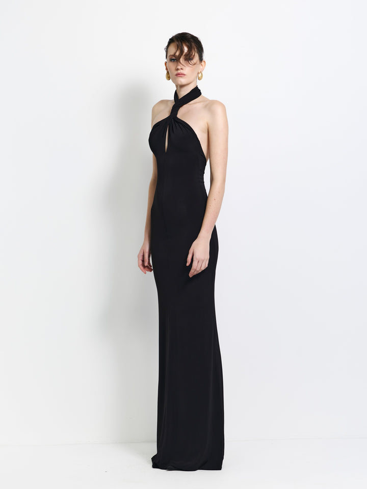 EFFIE KATS Womens Idella Gown in Black