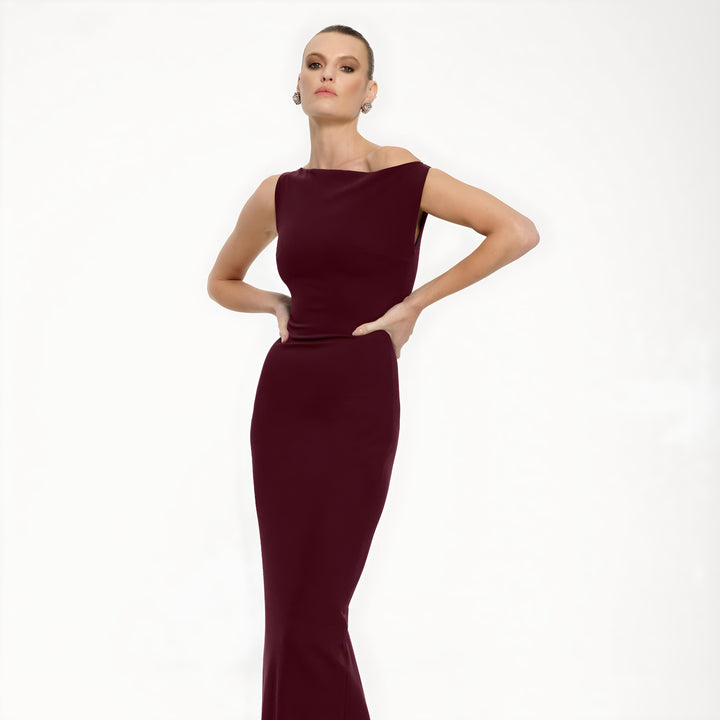 EFFIE KATS Womens Inaya Gown Wine