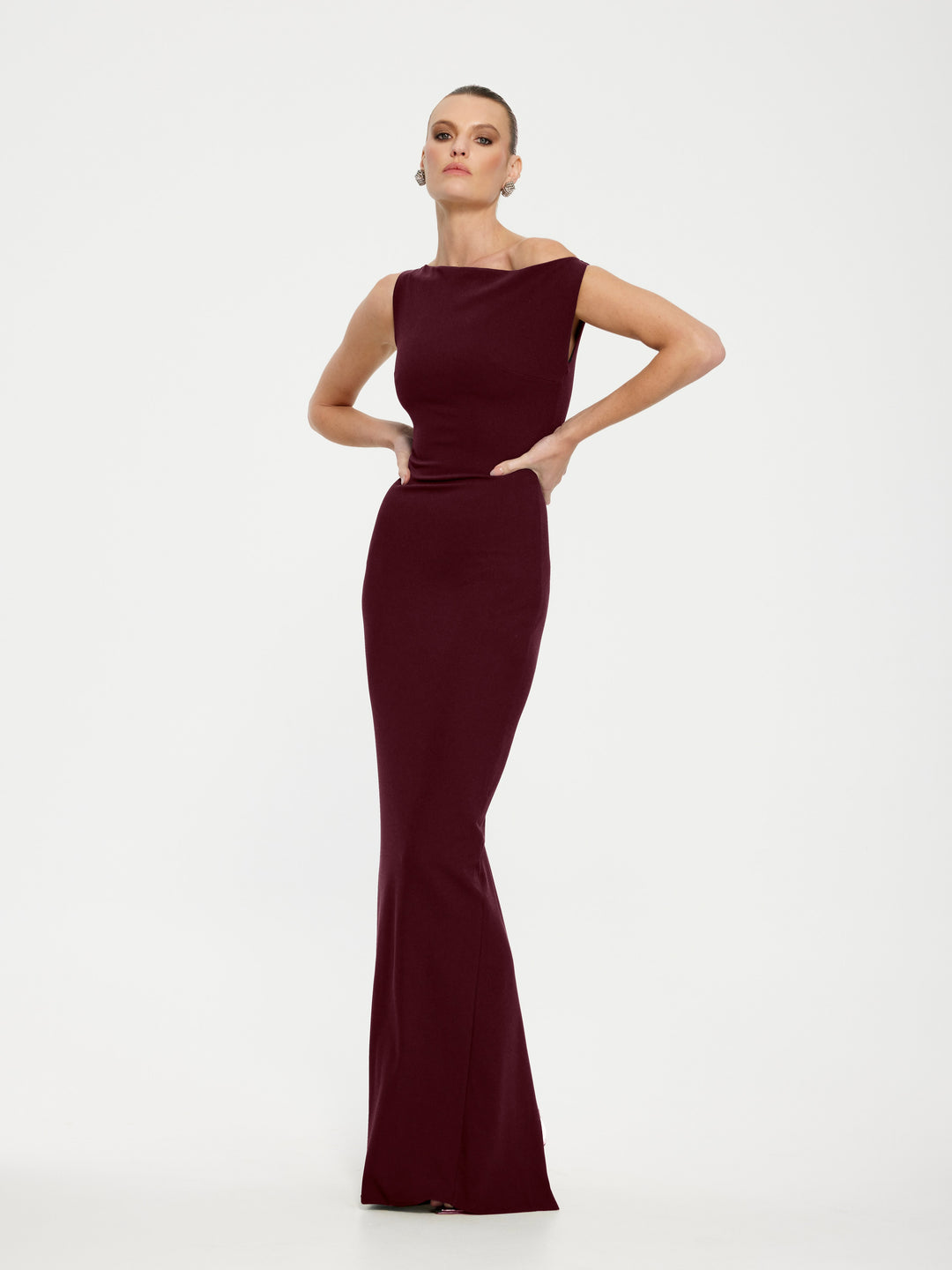 EFFIE KATS Womens Inaya Gown Wine