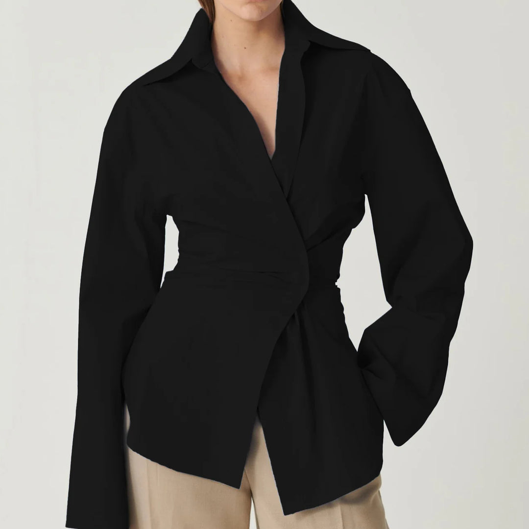 EFFIE KATS Womens Kalisha Shirt - Black, WOMENS TOPS & SHIRTS, EFFIE KATS, Elwood 101