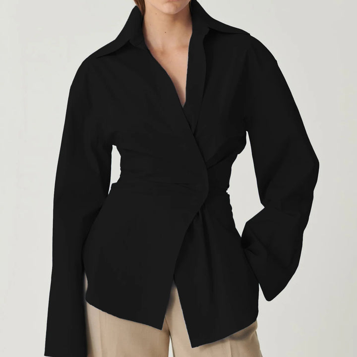EFFIE KATS Womens Kalisha Shirt - Black, WOMENS TOPS & SHIRTS, EFFIE KATS, Elwood 101