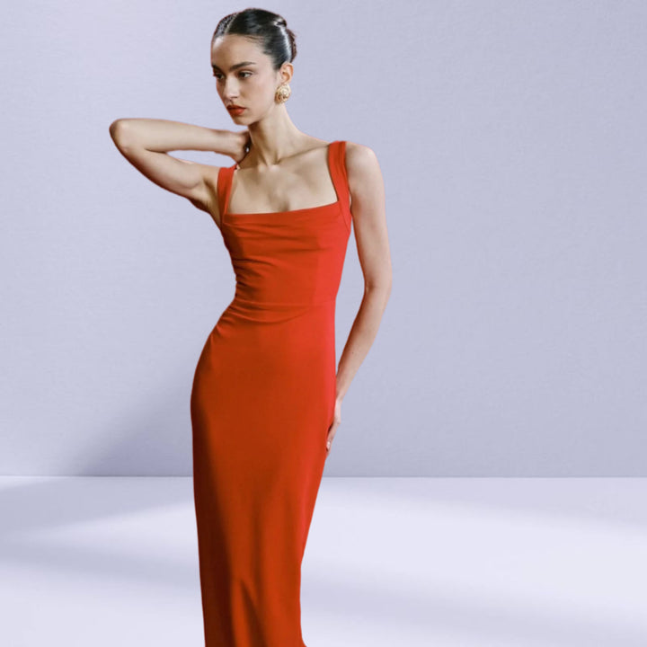EFFIE KATS Womens Marbella Gown - Cherry Red, WOMENS DRESSES, EFFIE KATS, Elwood 101