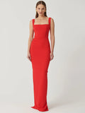 EFFIE KATS Womens Marbella Gown - Cherry Red, WOMENS DRESSES, EFFIE KATS, Elwood 101