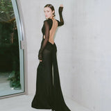 EFFIE KATS Womens Monaco Gown - Black, WOMENS DRESSES, EFFIE KATS, Elwood 101