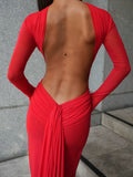 EFFIE KATS Womens Monaco Gown - Red, WOMENS DRESSES, EFFIE KATS, Elwood 101