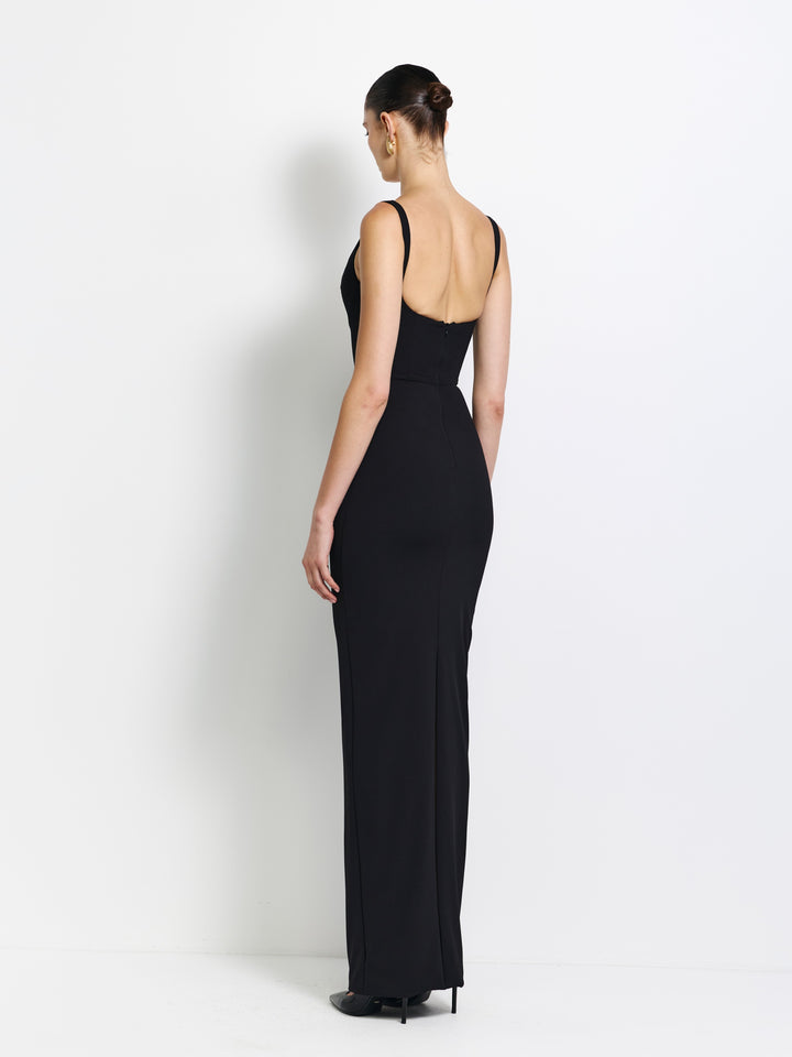 EFFIE KATS Womens Pearl Gown in Black