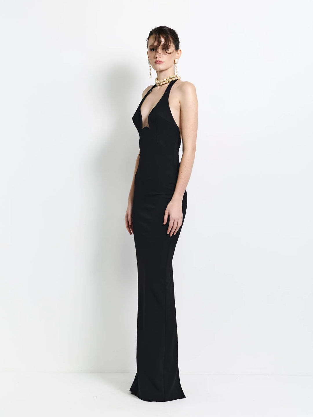 EFFIE KATS Womens Starla Gown in Black