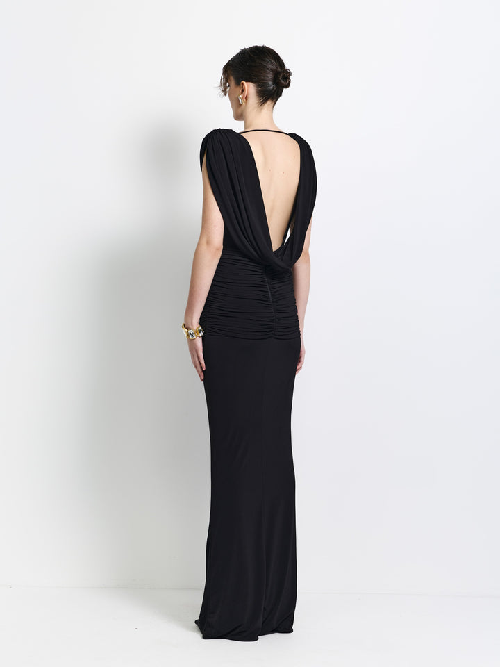 EFFIE KATS Womens Steele Gown in Black