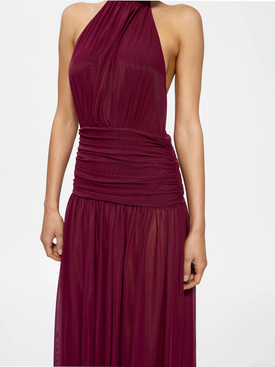 EFFIE KATS Womens Verity Gown Burgundy