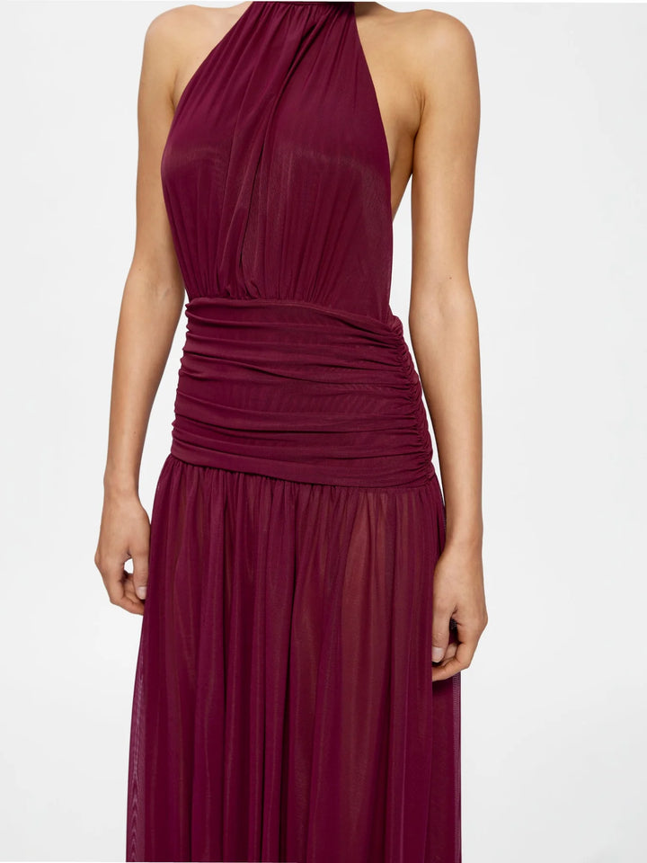 EFFIE KATS Womens Verity Gown Burgundy