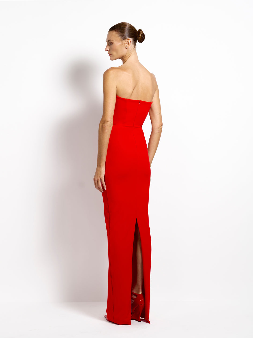 EFFIE KATS Womens Addison Gown in Cherry Red, WOMENS DRESSES, EFFIE KATS, Elwood 101
