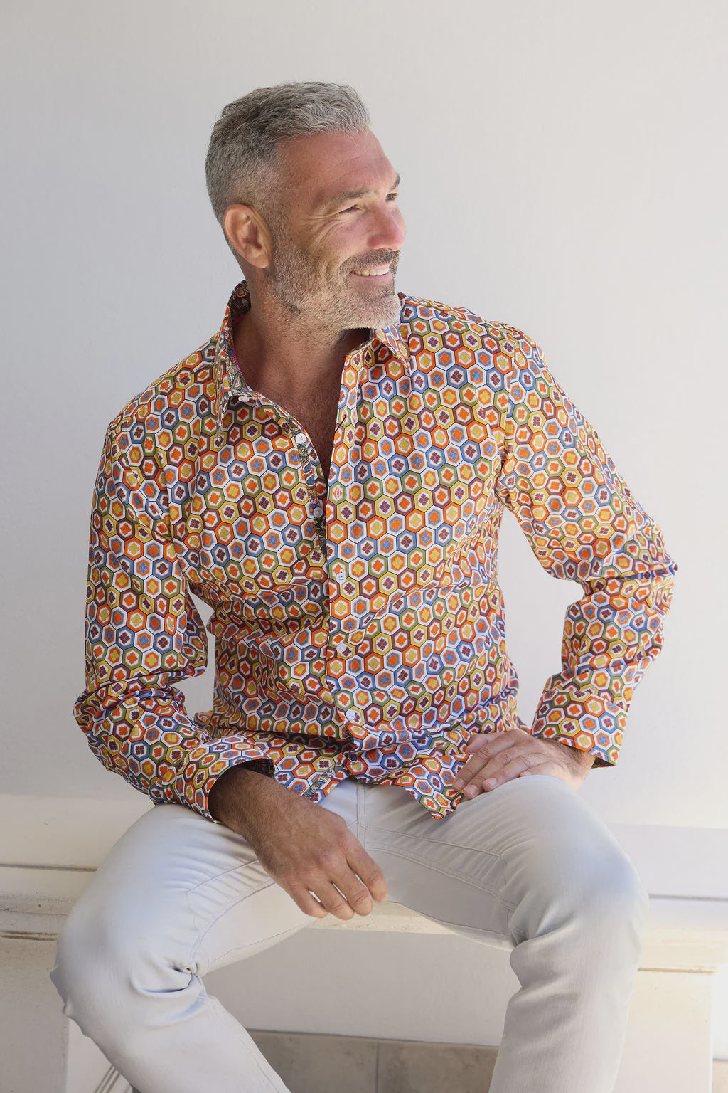 ENGLISH LAUNDRY Mens Derby Long Sleeve Shirt in Multi, MENS SHIRTS, ENGLISH LAUNDRY, Elwood 101