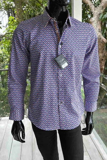 ENGLISH LAUNDRY Mens Leeds Long Sleeve Shirt in Lilac, MENS SHIRTS, ENGLISH LAUNDRY, Elwood 101