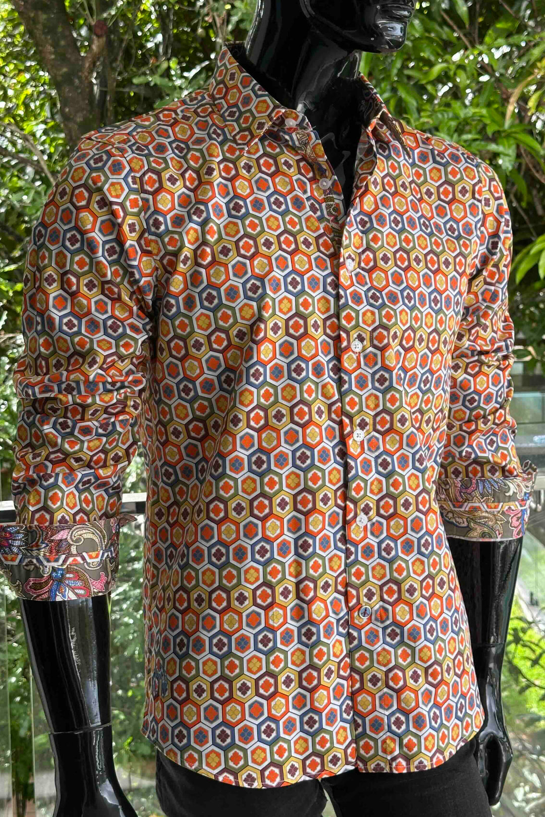 ENGLISH LAUNDRY Mens Derby Long Sleeve Shirt in Multi, MENS SHIRTS, ENGLISH LAUNDRY, Elwood 101