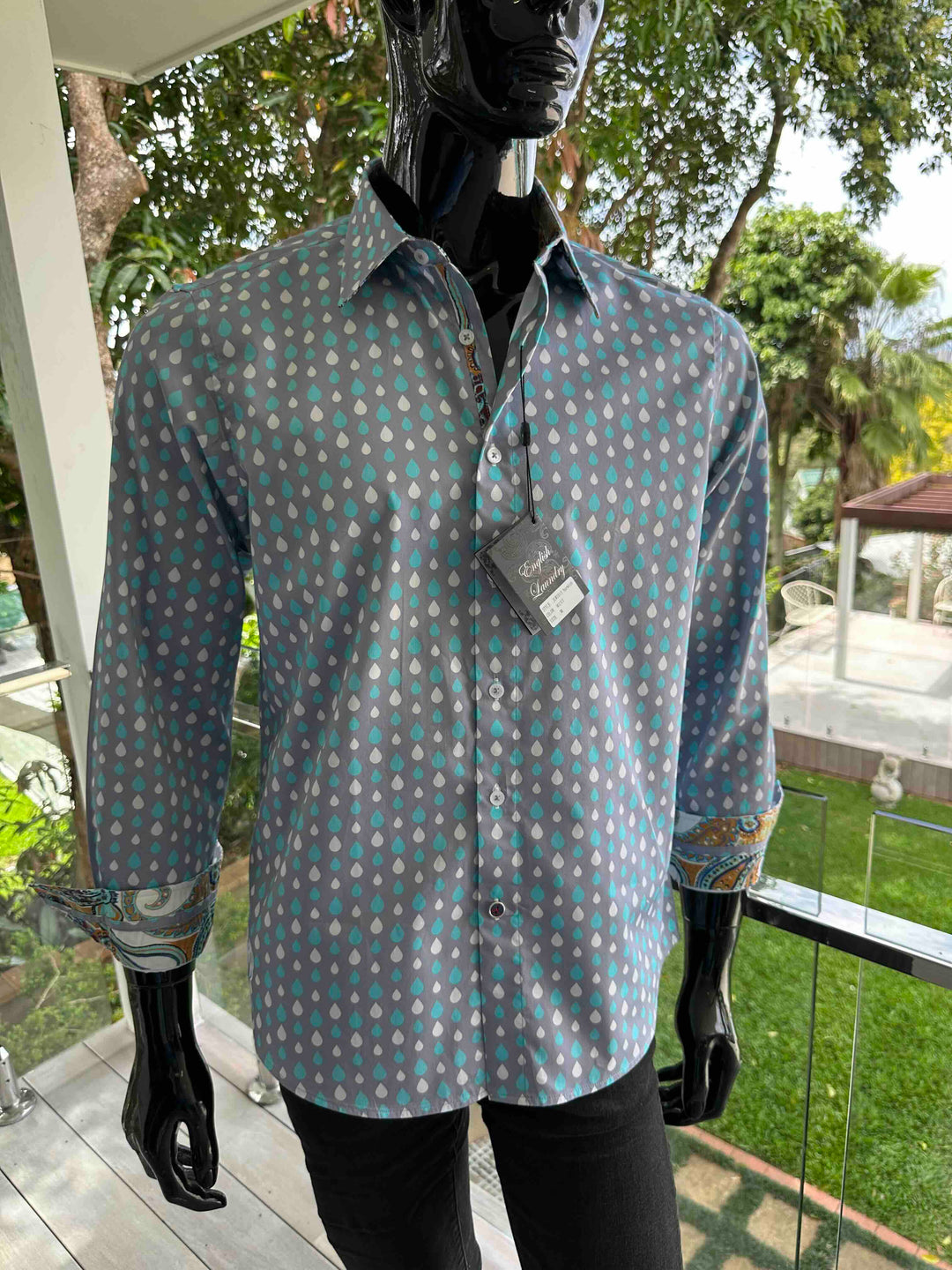 english laundry dress shirts Shirting Crafted in a sophisticated heather tone Lions Crest By English Laundry