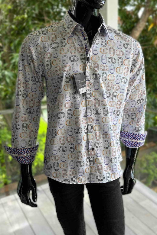 Buy ENGLISH Laundry Mens Oxford Long Sleeve Shirt White