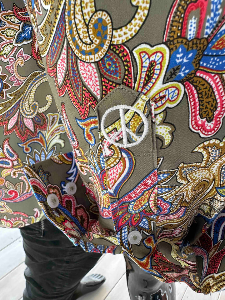 ENGLISH LAUNDRY Mens Villa Long Sleeve Shirt in Jungle Paisley, MENS SHIRTS, ENGLISH LAUNDRY, Elwood 101