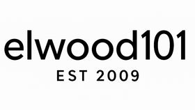 Minimalist black "elwood101" logo in lowercase sans-serif font with "EST 2009" centered below on a white background.