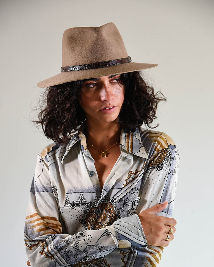 Fallen Broken Street THE DINGO HAT - TAN, WOMENS HATS, FALLEN BROKEN STREET, Elwood 101