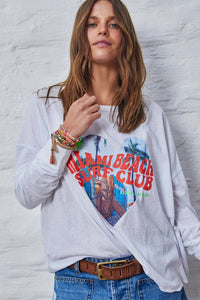 HAMMILL & CO Womens Miami Long Sleeve Tee - White, WOMENS TEES & TANKS, CAT HAMMILL, Elwood 101