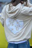 HAMMILL & CO Womens My Boyfriends Oversized Hoodie - Natural