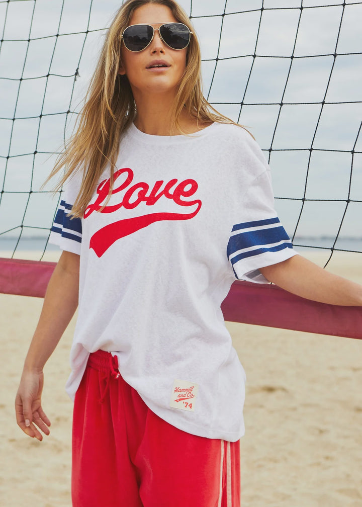 HAMMILL & CO Womens Urban Love Tee in White