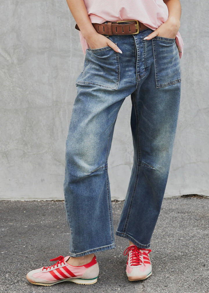 HAMMILL & CO Womens 74 Retro Stretch Carpenter Jean in Stretch Denim, WOMENS DENIM, CAT HAMMILL, Elwood 101