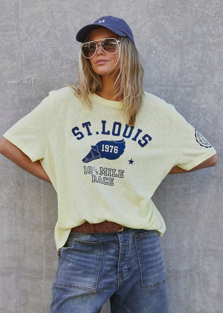 HAMMILL & Co Womens St Louis Tee in Lemon, WOMENS TEES & TANKS, CAT HAMMILL, Elwood 101