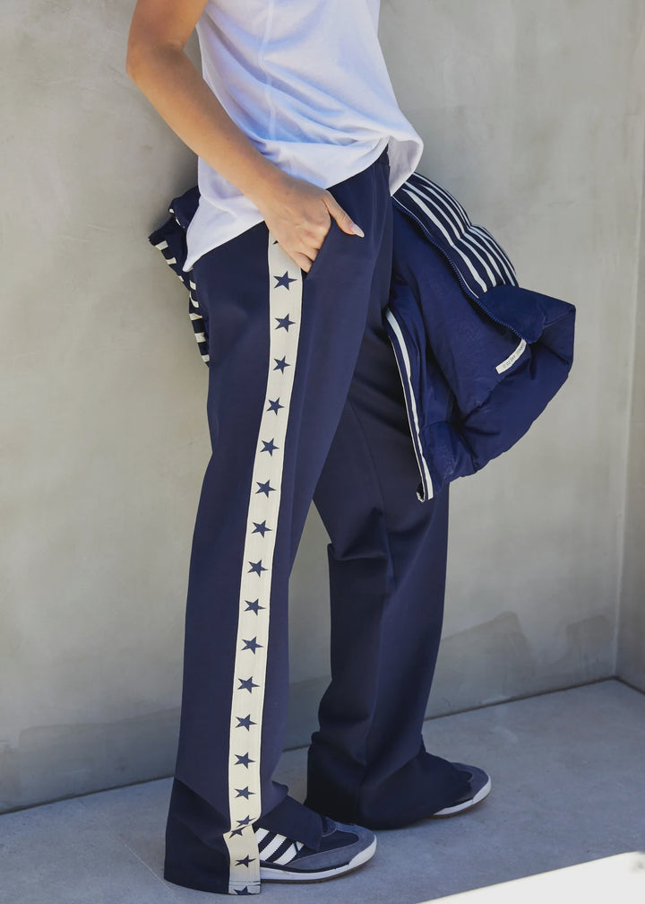 HAMMILL & Co Womens Superstar Sport Pant in Navy, WOMENS TRACK PANTS, CAT HAMMILL, Elwood 101