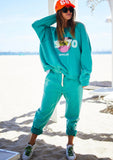 HAMMILL & CO Womens 1970 Beach Vintage Sweat - Faded Jade, WOMENS KNITS & SWEATERS, CAT HAMMILL, Elwood 101