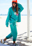 HAMMILL & CO Womens 1970 Beach Vintage Sweat - Faded Jade, WOMENS KNITS & SWEATERS, CAT HAMMILL, Elwood 101