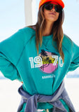 HAMMILL & CO Womens 1970 Beach Vintage Sweat - Faded Jade, WOMENS KNITS & SWEATERS, CAT HAMMILL, Elwood 101