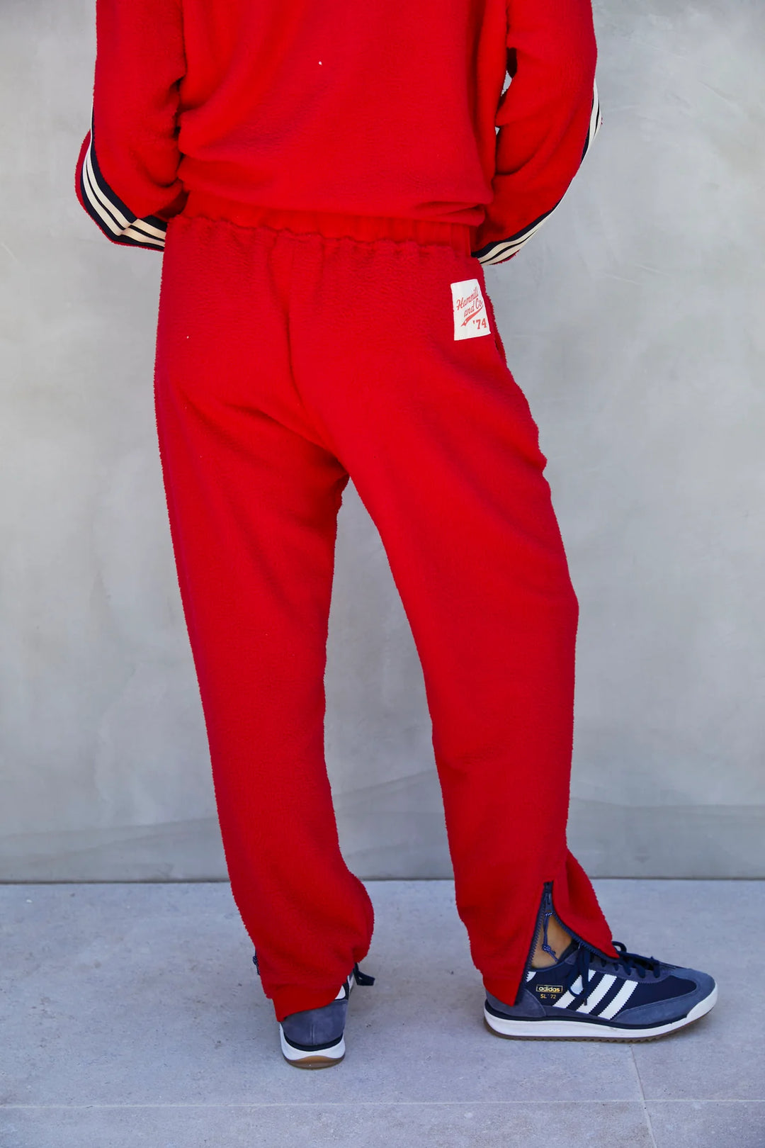 HAMMILL & CO Womens 1974 Polar Pant in Red, WOMENS TRACK PANTS, CAT HAMMILL, Elwood 101