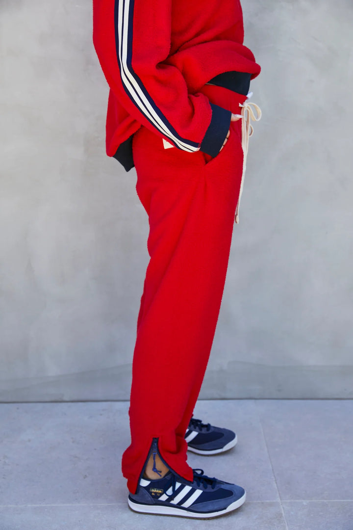 HAMMILL & CO Womens 1974 Polar Pant in Red, WOMENS TRACK PANTS, CAT HAMMILL, Elwood 101