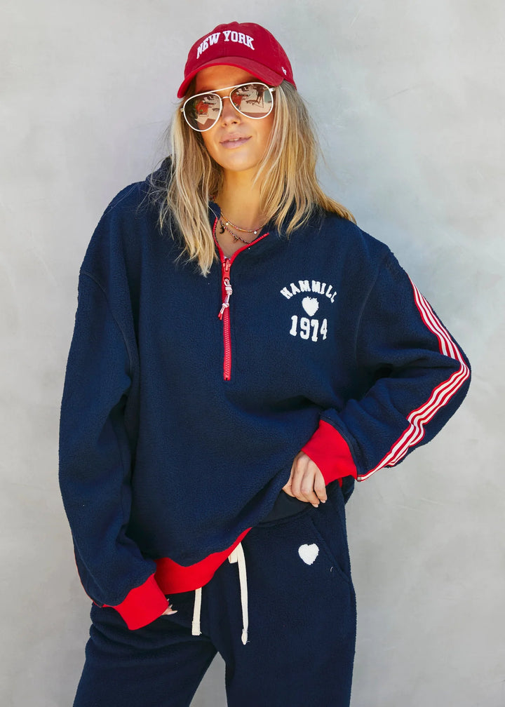 HAMMILL & CO Womens 1974 Polar Sweat in Navy, WOMENS KNITS & SWEATERS, CAT HAMMILL, Elwood 101