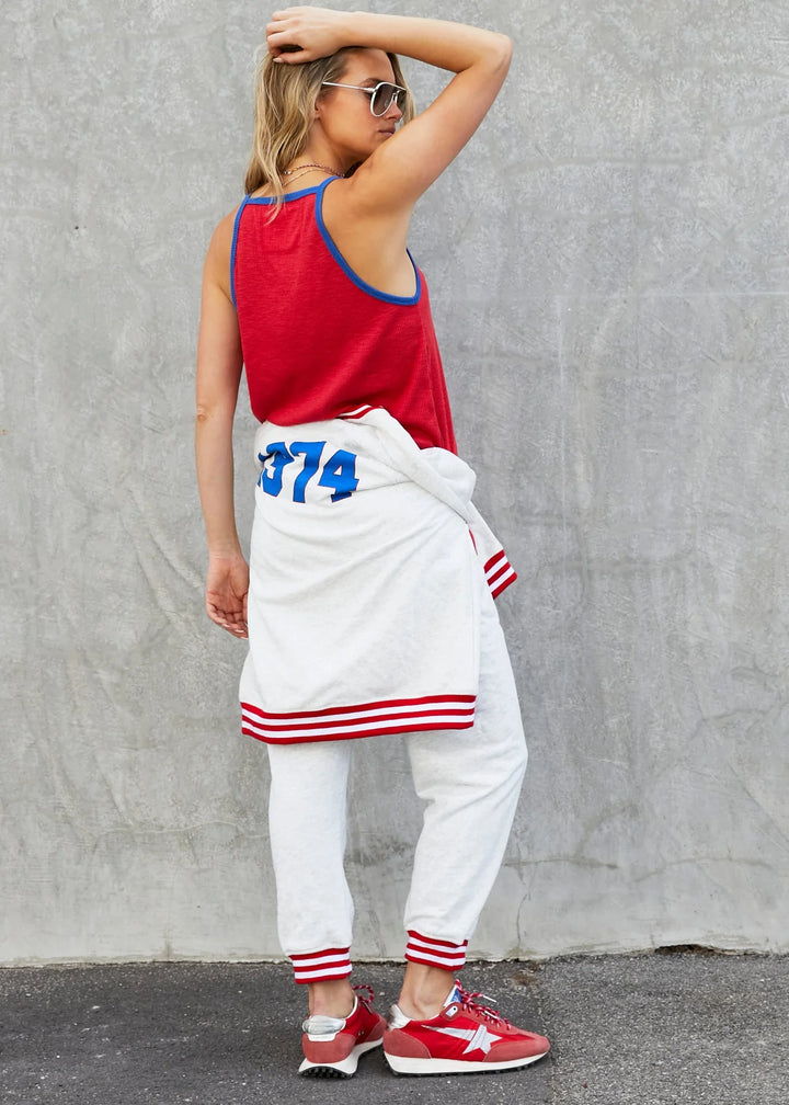 HAMMILL & CO Womens 74 Hammill Sport Rib Tank in Red, WOMENS TEES & TANKS, CAT HAMMILL, Elwood 101