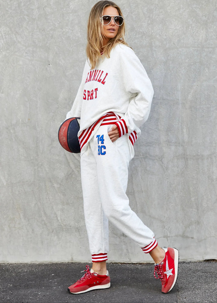 HAMMILL & CO Womens 74 Hammill Sport Sweat in Oatmeal, WOMENS KNITS & SWEATERS, CAT HAMMILL, Elwood 101