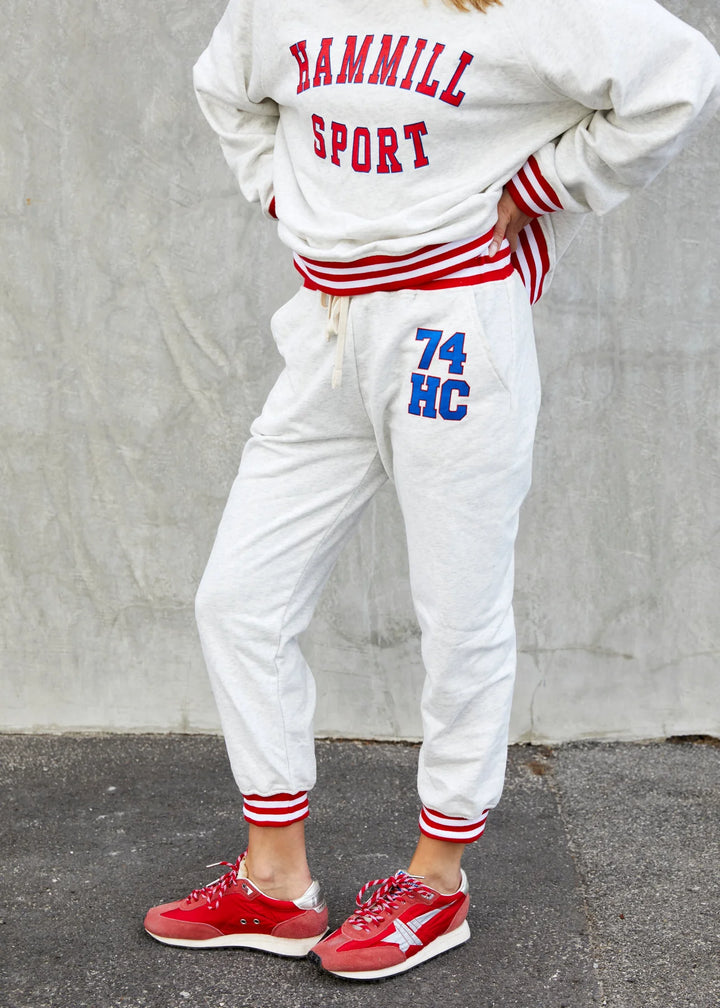 HAMMILL & CO Womens 74 Hammill Track Pants in Oatmeal, WOMENS TRACK PANTS, CAT HAMMILL, Elwood 101