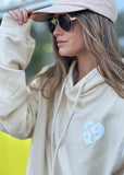HAMMILL & CO Womens My Boyfriends Oversized Hoodie - Natural