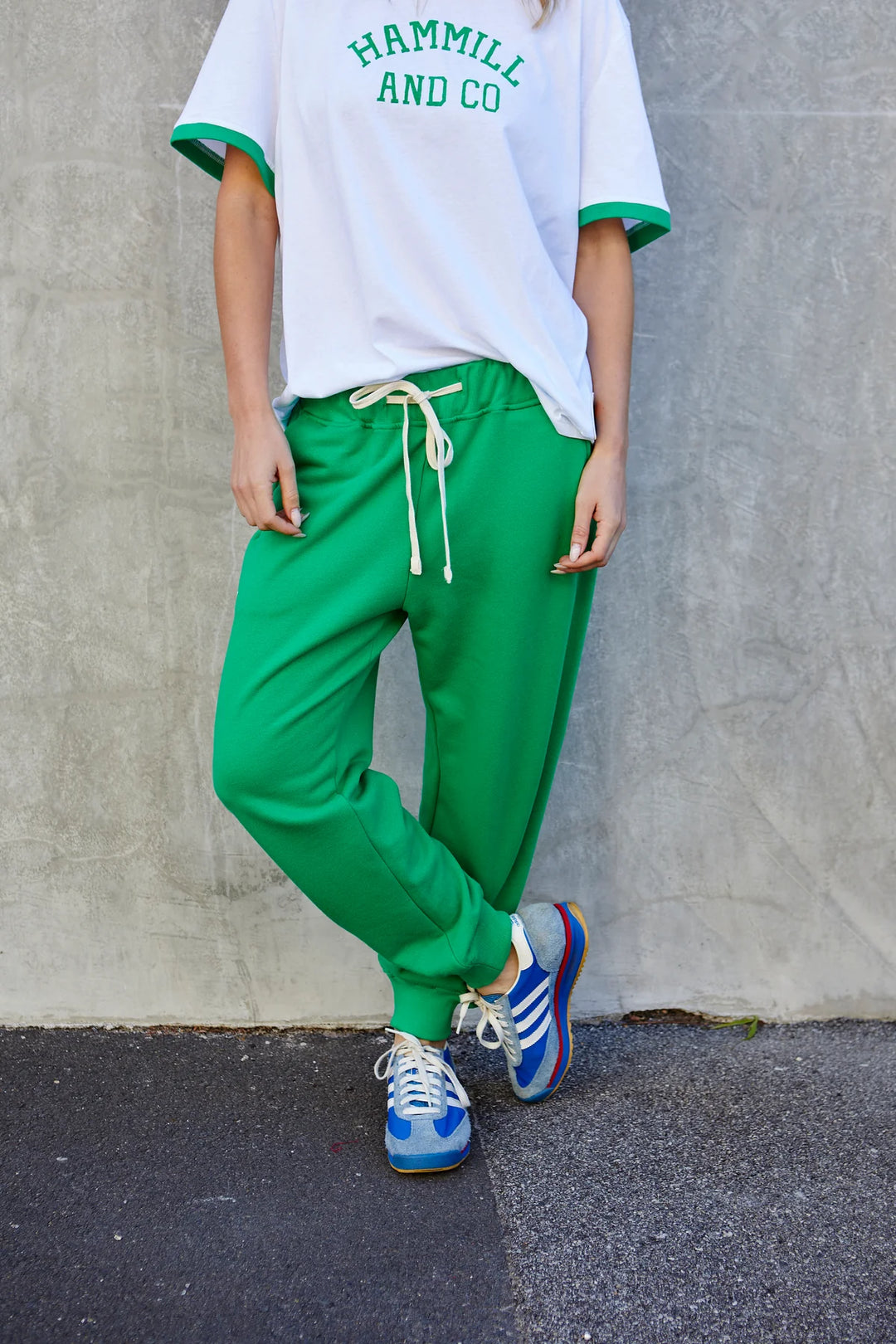 HAMMILL & CO Womens Originals Track Pants in Green