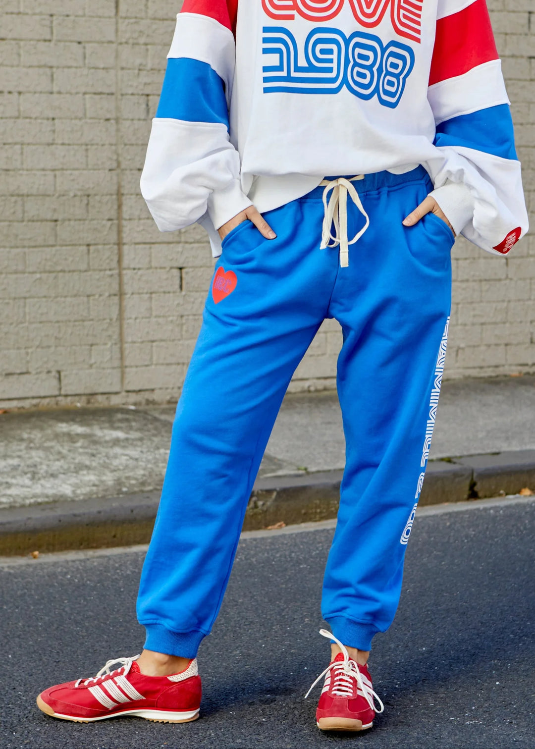 HAMMILL & CO Womens Royal Blue Love Track Pant, WOMENS TRACK PANTS, CAT HAMMILL, Elwood 101