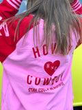 HAMMILL & CO Womens Ski Oversized Stripe Cuff Sweat - Pink / Red, WOMENS KNITS & SWEATERS, CAT HAMMILL, Elwood 101
