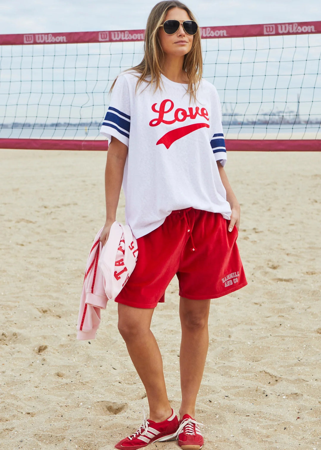 HAMMILL & CO Womens Urban Love Tee in White