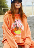 HAMMILL & CO Womens Vintage Back Beach Sweat - Faded Orange, WOMENS KNITS & SWEATERS, CAT HAMMILL, Elwood 101