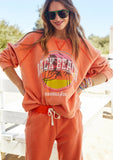 HAMMILL & CO Womens Vintage Back Beach Sweat - Faded Orange, WOMENS KNITS & SWEATERS, CAT HAMMILL, Elwood 101