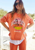 HAMMILL & CO Womens Vintage Back Beach Sweat - Faded Orange, WOMENS KNITS & SWEATERS, CAT HAMMILL, Elwood 101