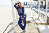 HAMMILL & CO Womens Sun Towelling Pant - Navy, WOMENS TRACK PANTS, CAT HAMMILL, Elwood 101