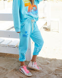 HAMMILL & Co Womens California Track Pants - Pastel Aqua, WOMENS TRACK PANTS, CAT HAMMILL, Elwood 101