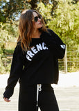HAMMILL & Co Womens Frenchie Sweat Black, WOMENS KNITS & SWEATERS, CAT HAMMILL, Elwood 101